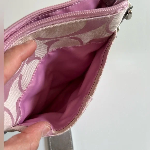 Coach Y2K pink / silver crossbody bag m0867-42246 - Picture 5 of 15